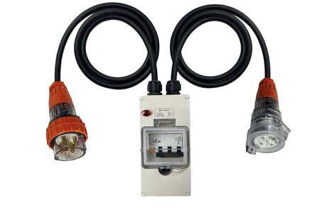 Power Adapter 40 Amp 5 Pin Three Phase to 32 Amp 5 pin Three Phase Socket