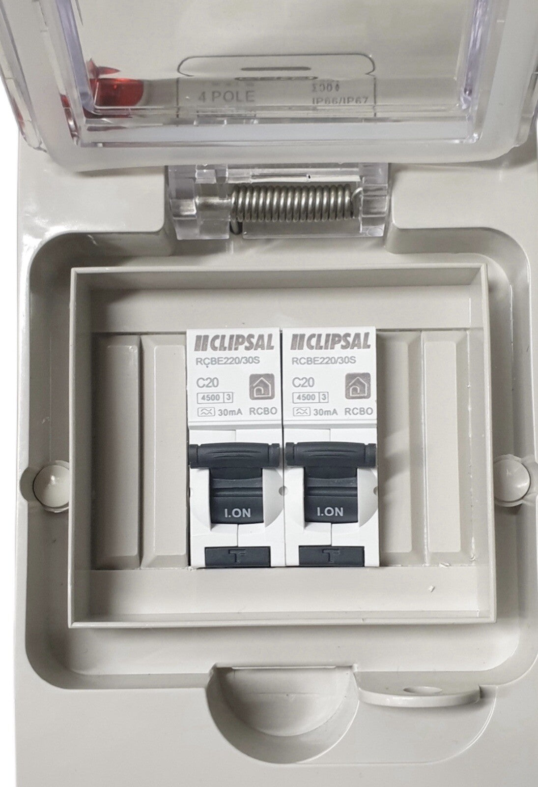 Portable Power board 20 Amp 3 phase 5 pin supply to 4 x 240v 15 Amp RCBO outlets