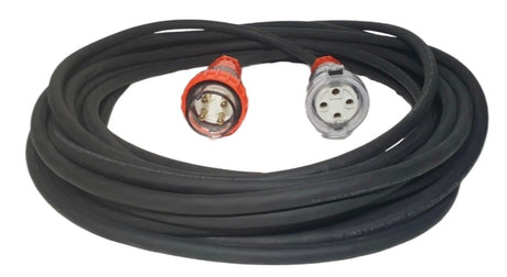 32 Amp 45m Extension Lead, 3 Phase, 4 pin, 415V 32A 4.0mm² 45mt Cable 3Ph