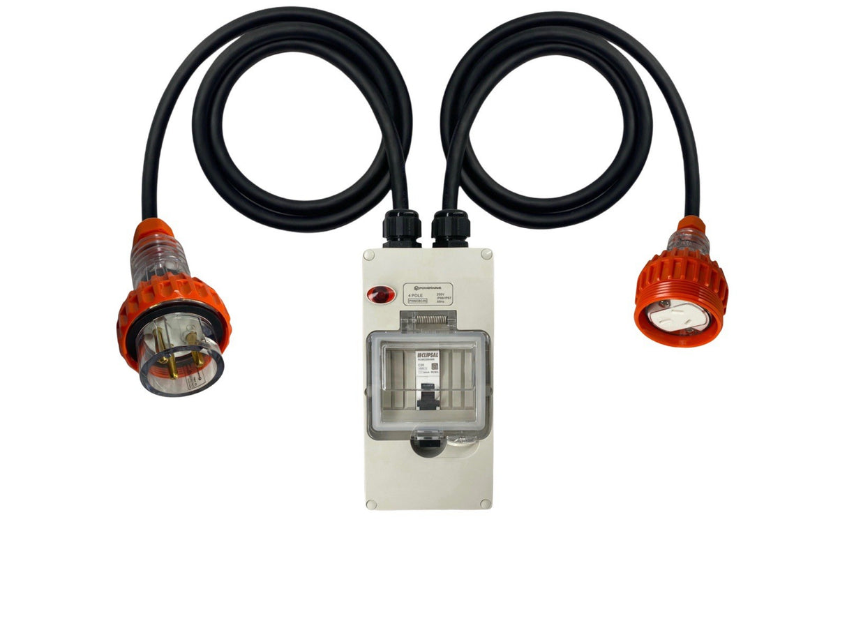 Power Adapter 20 Amp Round 3 Pin Single Phase - 15 Amp 3 pin Single Phase Socket