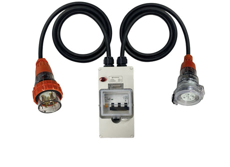 Power Adapter 50 Amp 5 Pin Three Phase to 20 Amp 5 pin Three Phase Socket