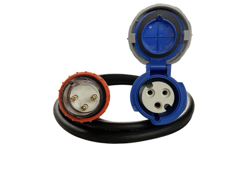 Adapter 32 Amp 3 Pin to CEEform 32 Amp 3 pin Single Phase Extension Lead