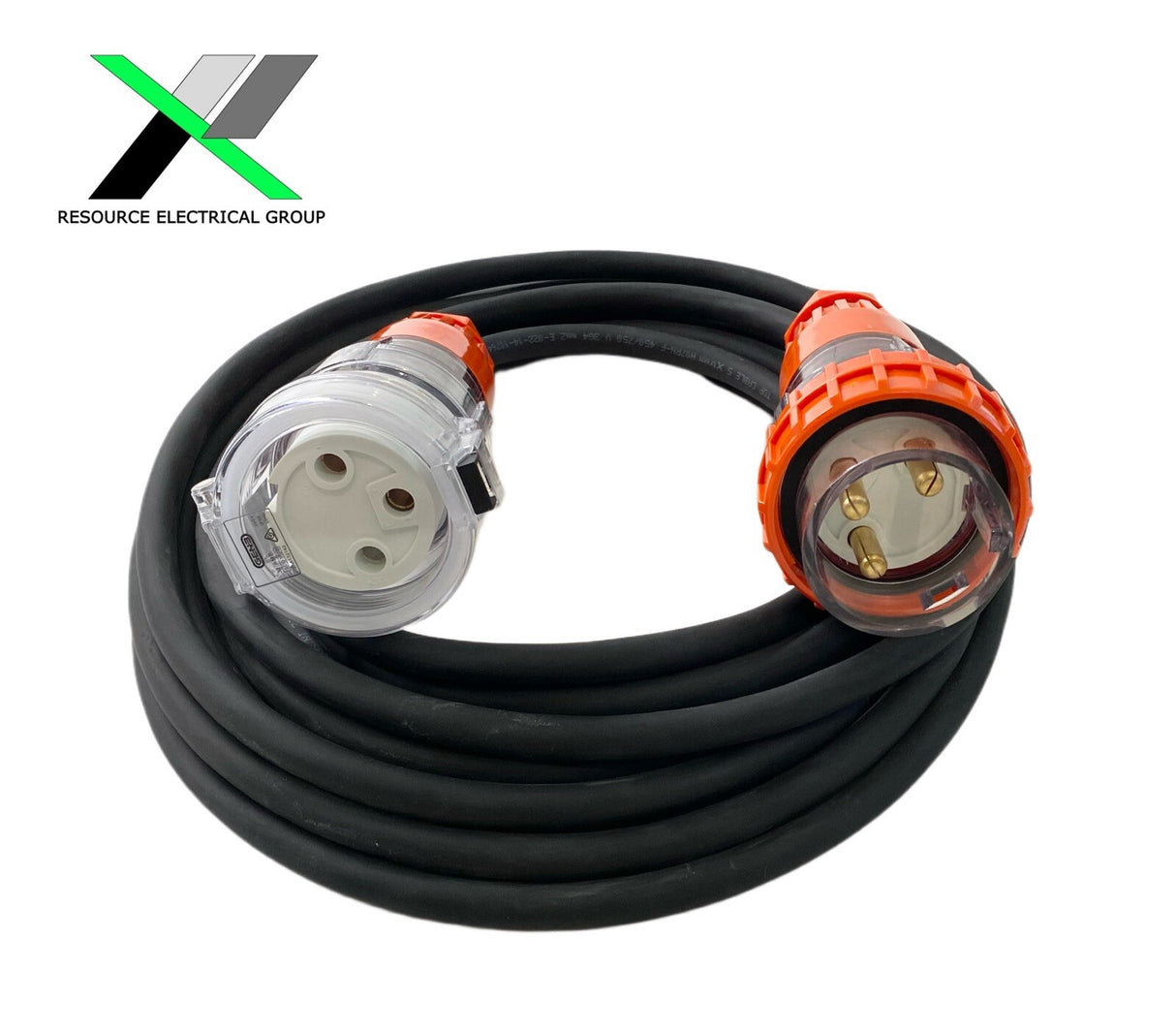 20 Amp 5m Extension Lead, Single Phase, 3 pin, 240V 20A Heavy Duty Cable 1Ph