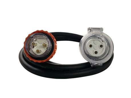 20 Amp 3 Pin Round Single Phase 240V,  4mm² Extension Lead