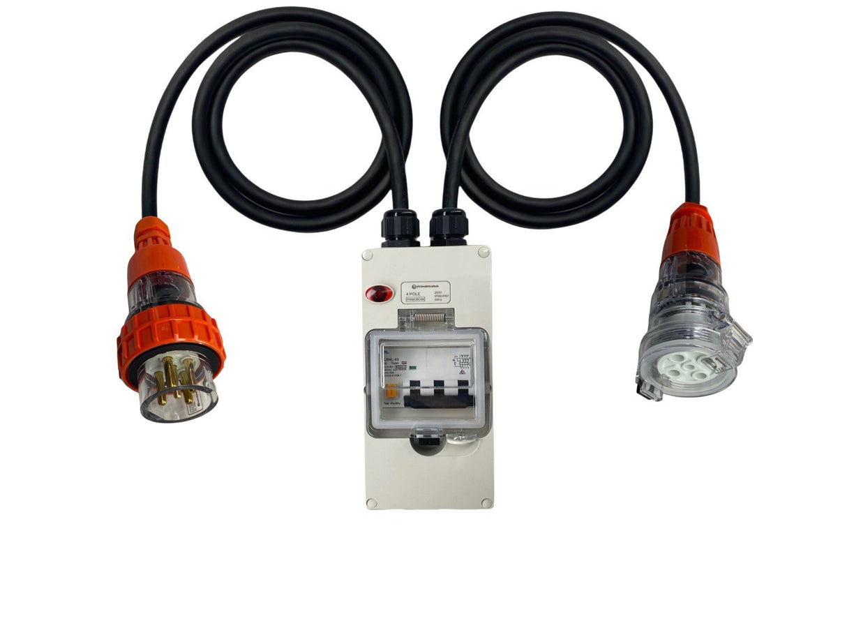 Power Adapter 20 Amp 5 Pin Three Phase to 32 Amp 5 pin Three Phase Socket