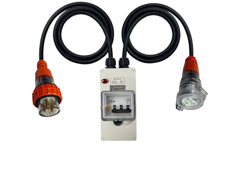 Power Adapter 20 Amp 5 Pin Three Phase to 32 Amp 5 pin Three Phase Socket