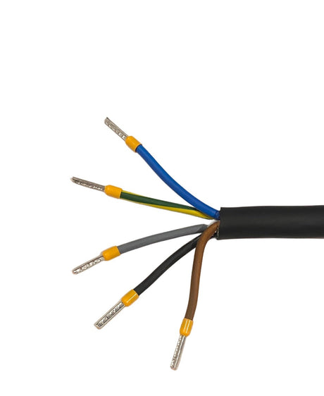 20 Amp 15m appliance Mains Lead, 3 Phase, 5 pin, 415V, 15mt, Plug and H07 Cable