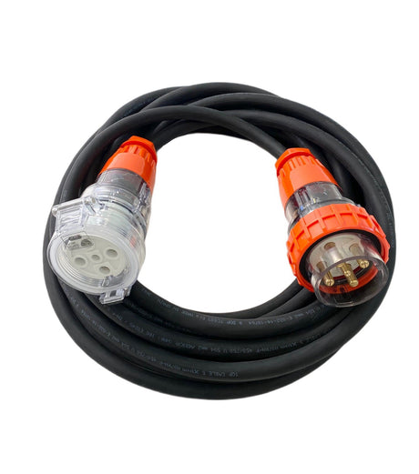 20 Amp 5m Extension Lead, 3 Phase, 5 pin, 415V 20A 5mt Cable 3ph
