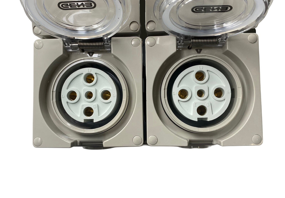 Power Board 5 Pin 20A to 2 x 5 Pin 20A RCBO Protected Outlets