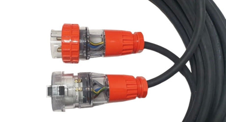 32 Amp 25m Extension Lead, Single Phase, 3 pin, 240V 32A Heavy Duty Cable 1Ph