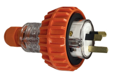 Power Adapter 10 Amp 3 Pin Single Phase - 20 Amp Round 3 Pin Single Phase outlet