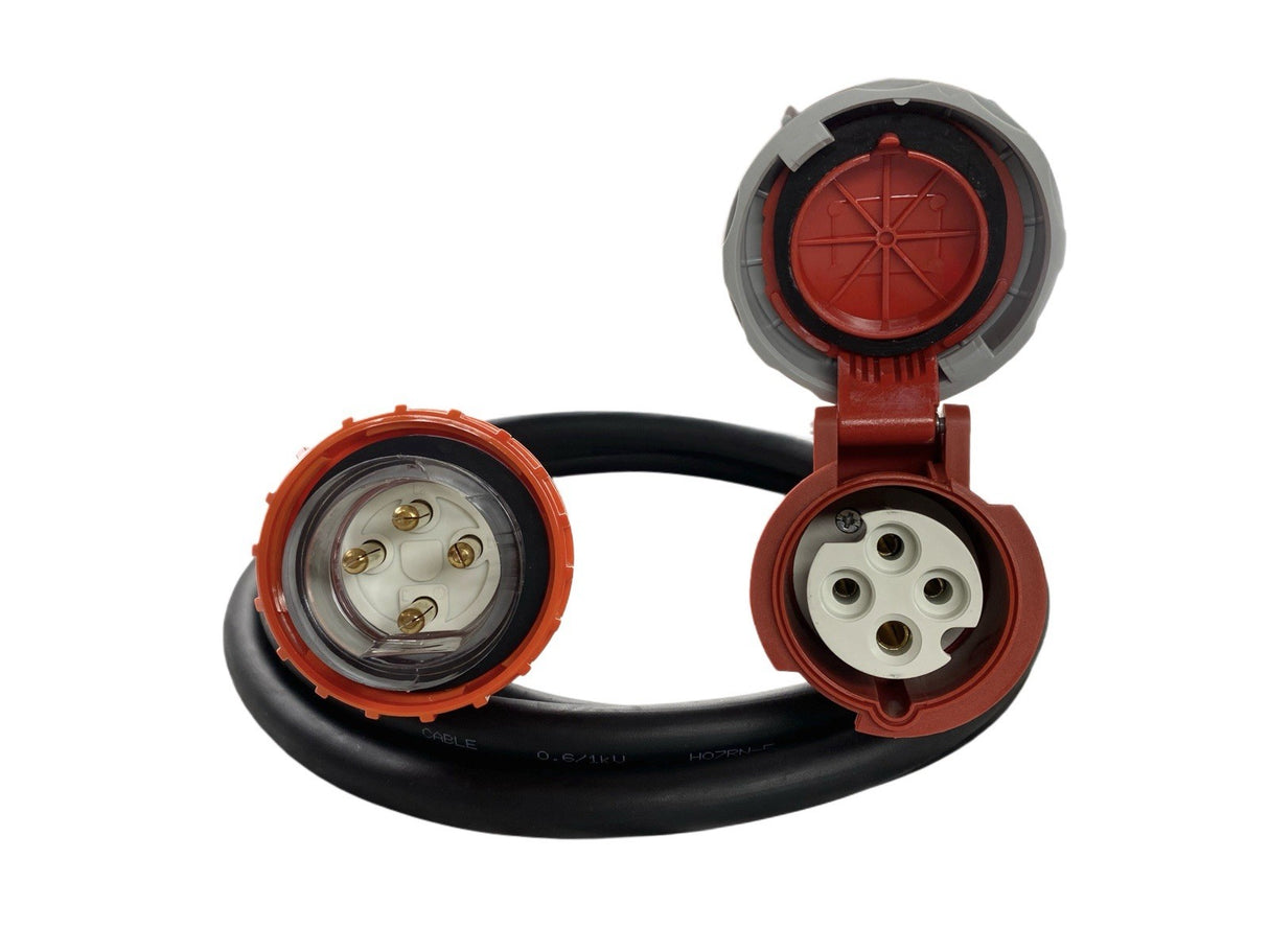 Adapter 20 Amp 4 Pin to CEEform 16 Amp 4 pin Three Phase Extension Lead