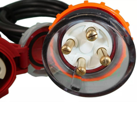 Reefer Adapter Lead 4 Pin 32 Amp Aust. Plug to 4 Pin 32 Amp Reefer Socket 1m
