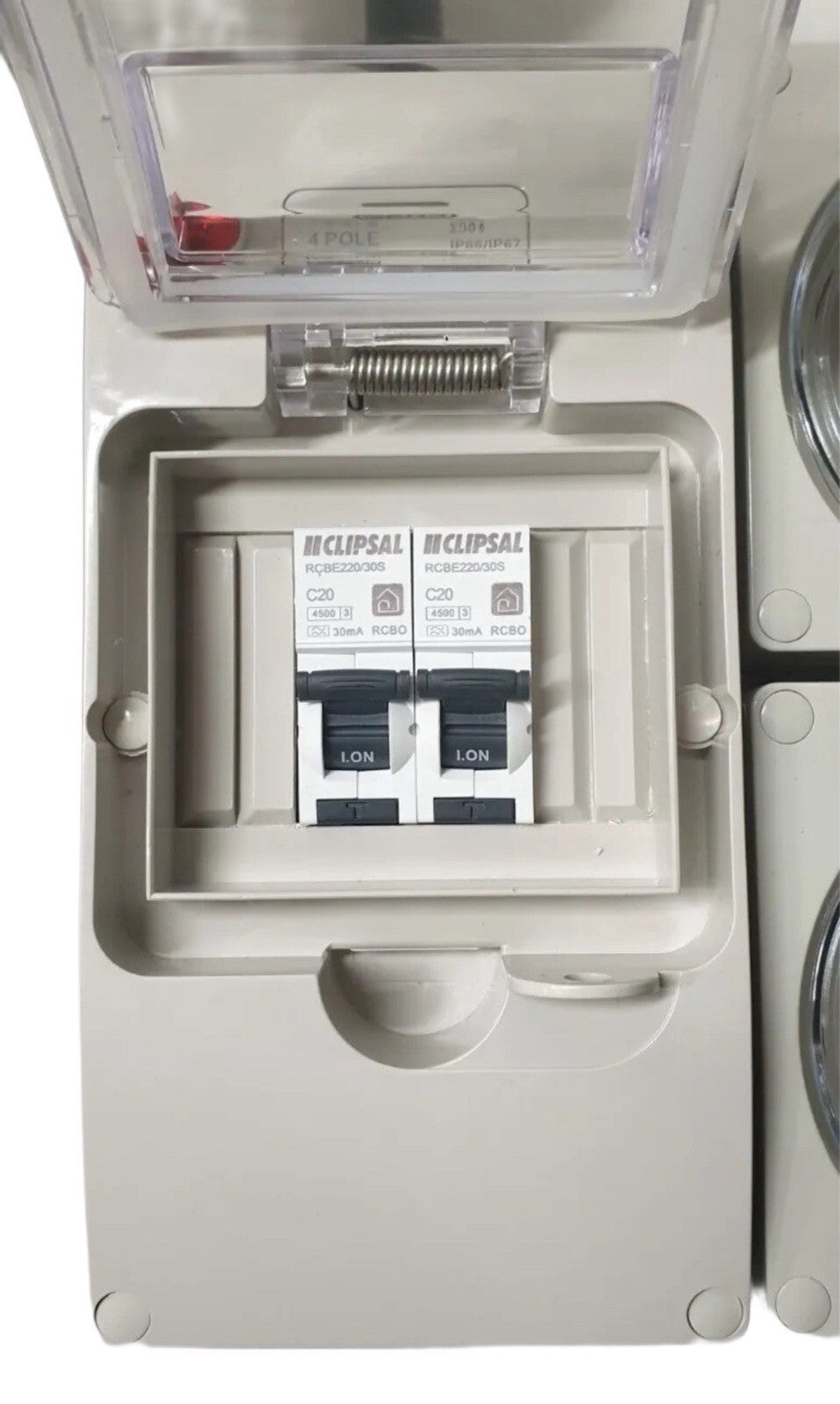 Portable Power board 20 Amp 3 phase 5 pin supply to 2 x 240v 15 Amp RCBO outlets