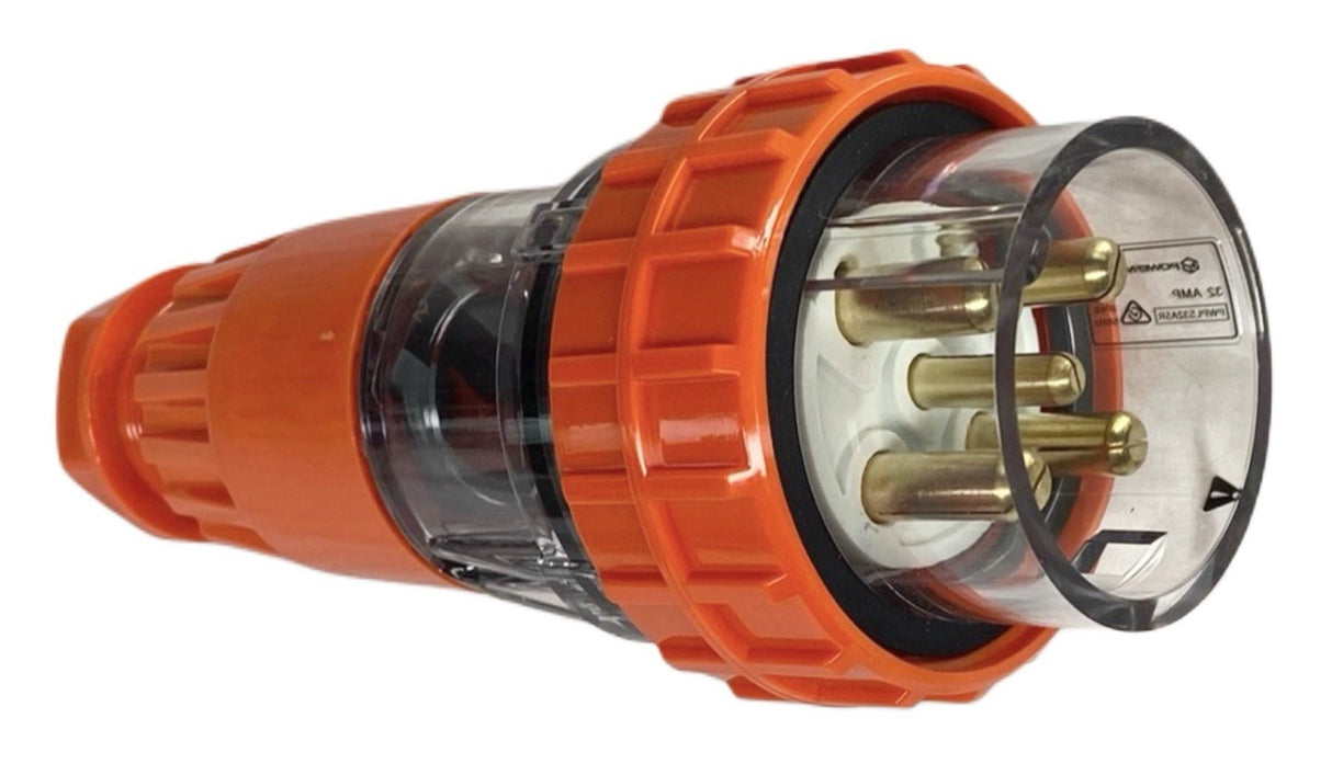 Adapter 32 Amp 5 Pin to CEEform 32 Amp 3 pin Single Phase Extension Lead