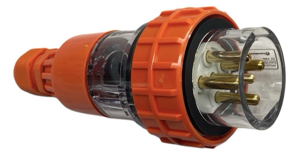 Adapter 20 Amp 5 Pin to CEEform 16 Amp 5 pin Three Phase Extension Lead