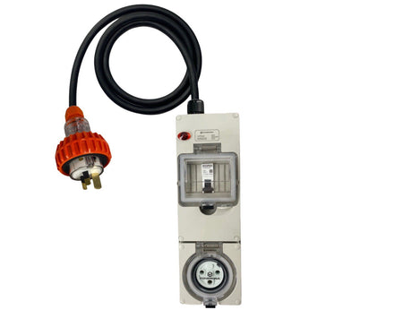 Power Adapter 15 Amp 3 Pin Single Phase- 20 Amp Round 3 Pin Single Phase outlet