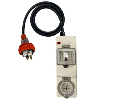 Power Adapter 10 Amp 3 Pin Single Phase to 15 Amp 3 Pin Single Phase outlet