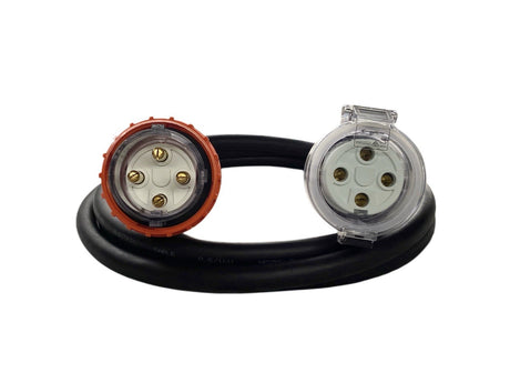 40 Amp 4 Pin Round Three Phase 415V, 6mm² Extension Lead