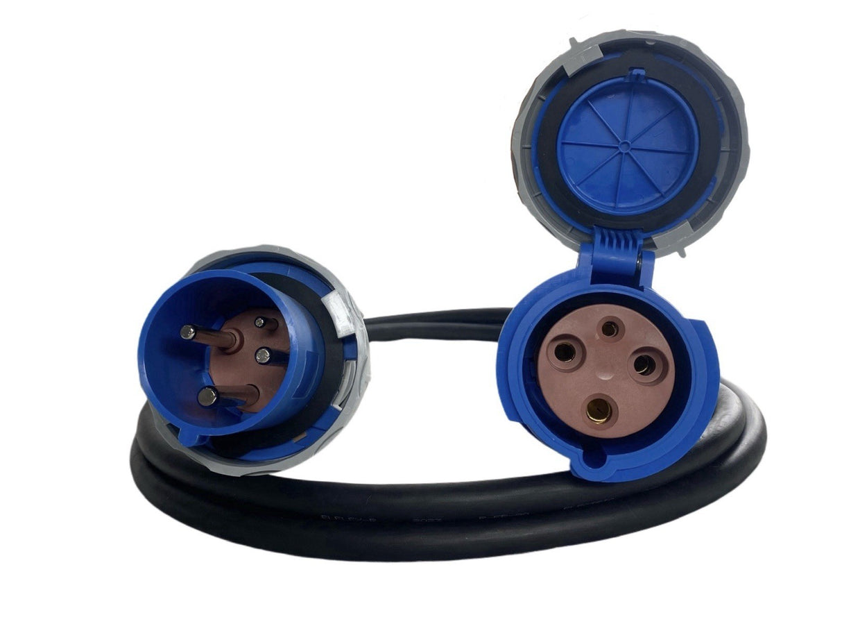 63 Amp 3 Pin Single Phase 240V,  CEEform Extension Lead