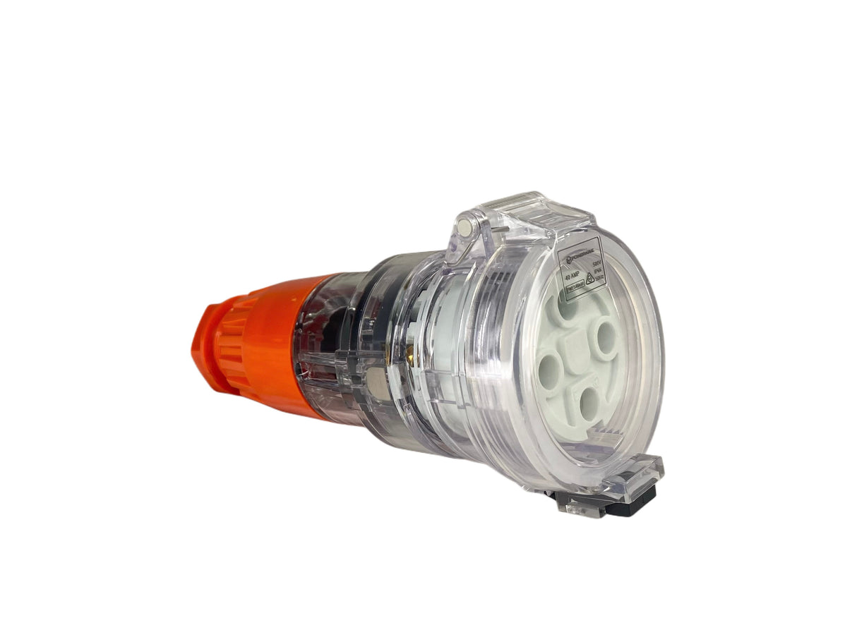 Power Adapter 32 Amp 4 Pin Three Phase to 40 Amp 4 Pin Three Phase Socket