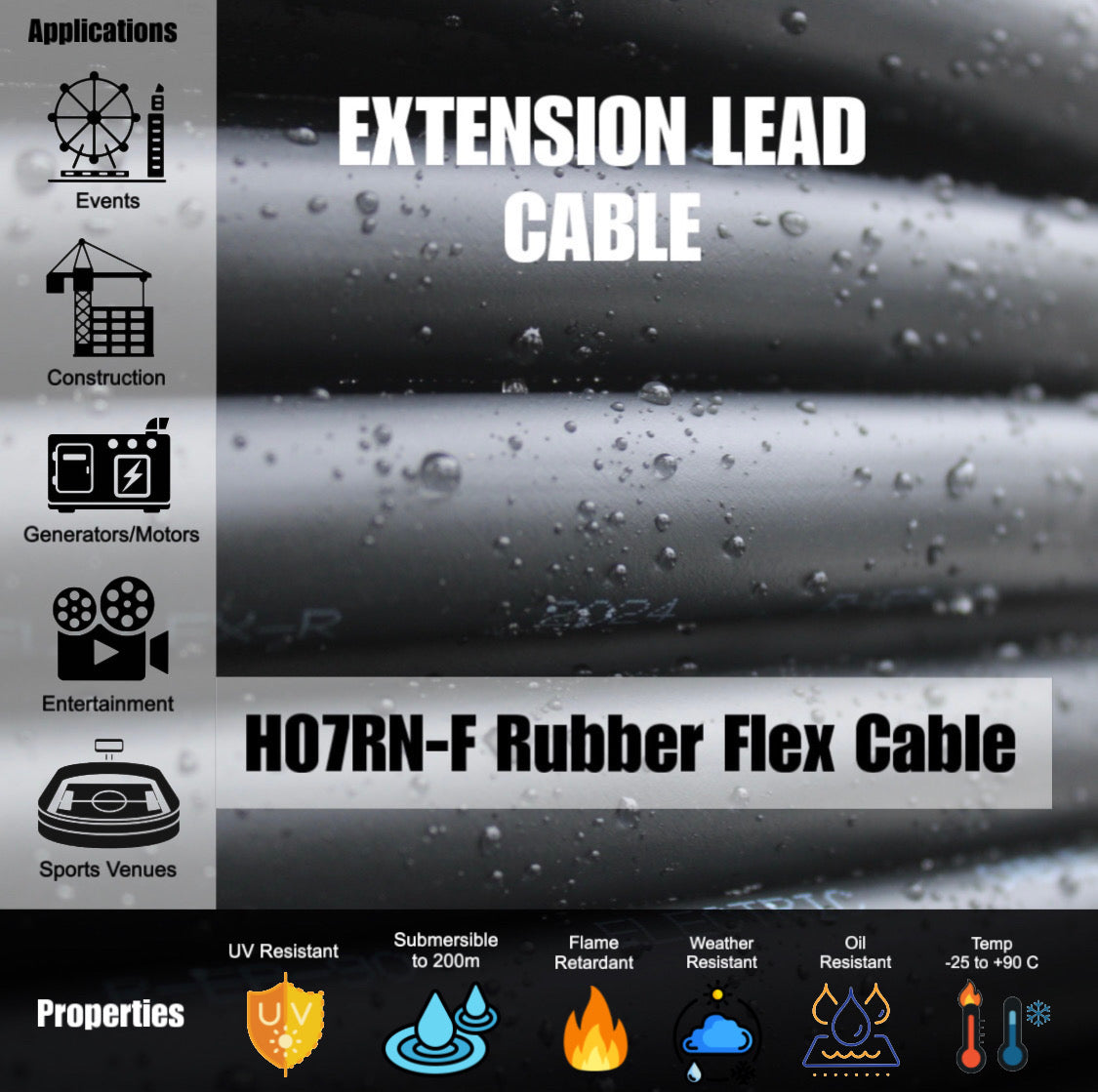 Power Adapter 15 Amp 3 Pin Single Phase- 20 Amp Round 3 Pin Single Phase outlet