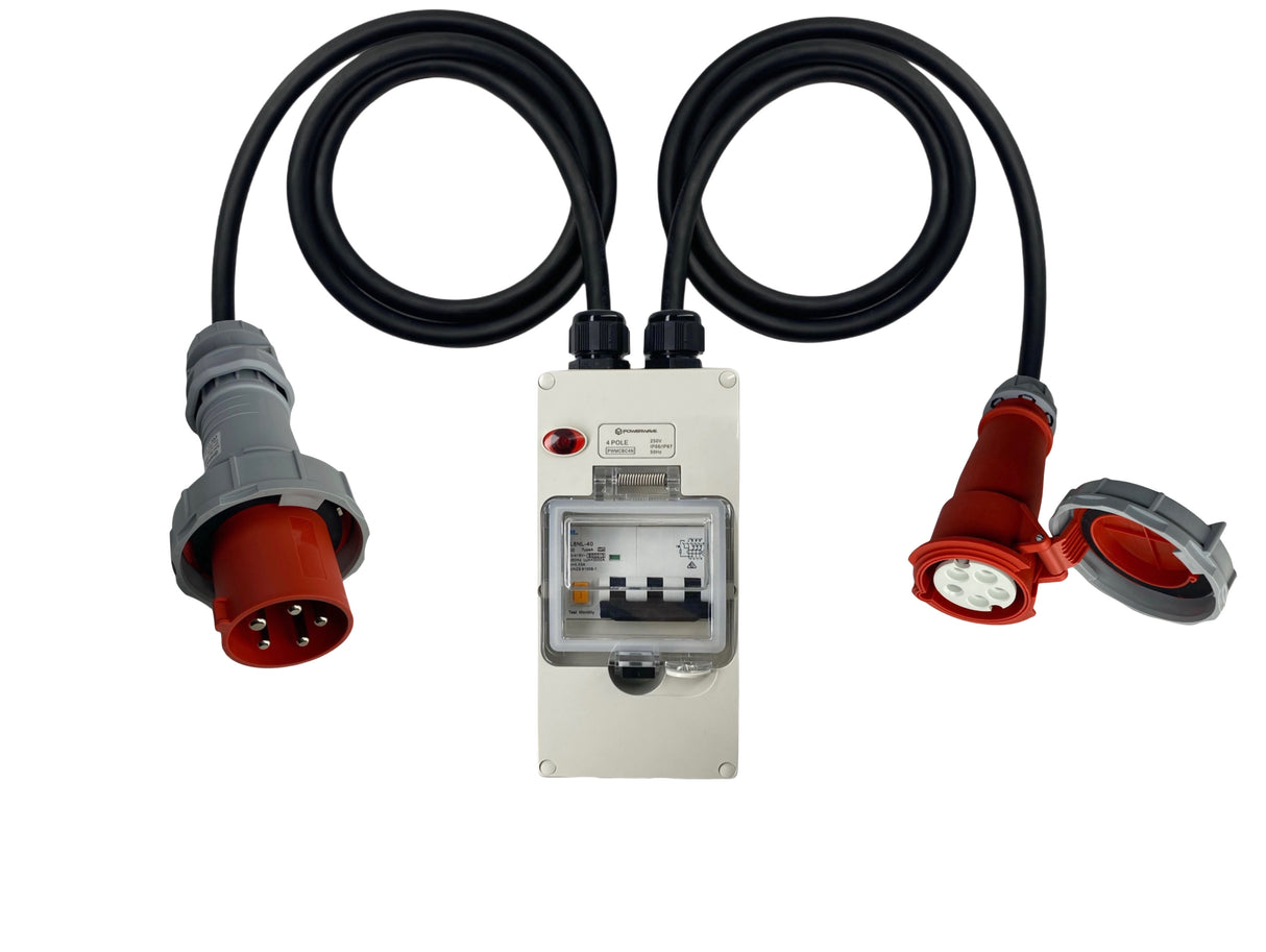 Power Adapter CEEform 63 Amp 5 Pin Three Phase to CEEform 32 Amp 5 pin Socket