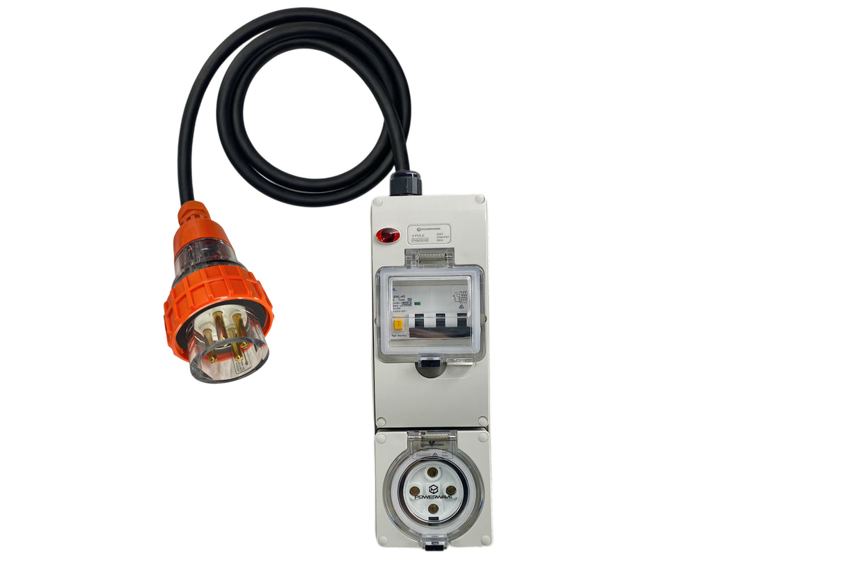 Power Adapter 20 Amp 4 Pin Three Phase to 32 Amp 4 Pin Three Phase outlet