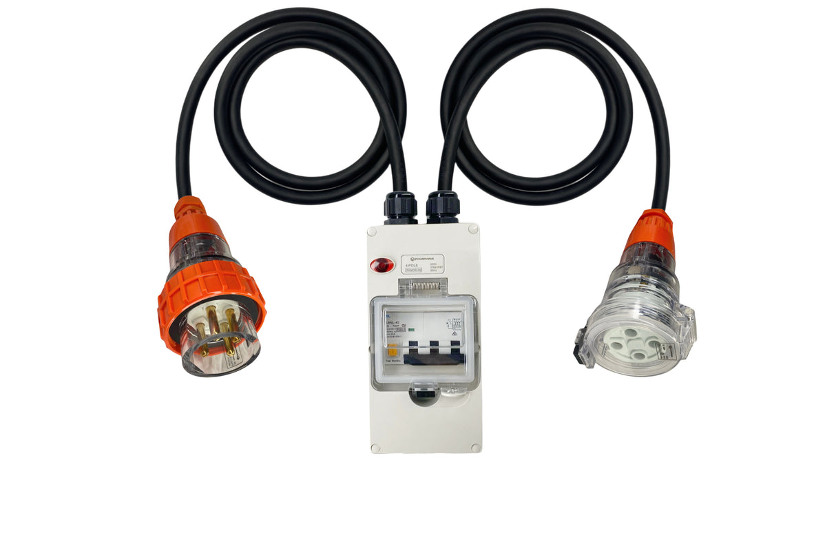 Power Adapter 20 Amp 4 Pin Three Phase to 32 Amp 4 Pin Three Phase Socket