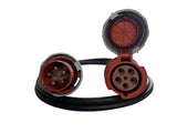 63 Amp 5 Pin Three Phase 415V,  CEEform Extension Lead
