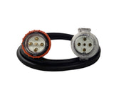50 Amp 5 Pin Round Three Phase 415V,  10mm² Extension Lead