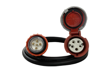 Adapter 20 Amp 5 Pin to CEEform 16 Amp 5 pin Three Phase Extension Lead