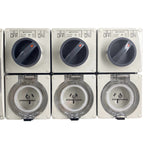 Power Board 5 Pin 20 Amp to 3 x 15 Amp Flat Pin RCBO Protected Outlets