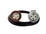 32 Amp 4 Pin Round Three Phase 415V, 4mm² Extension Lead
