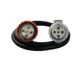 40 Amp 5 Pin Round Three Phase 415V,  10mm² Extension Lead