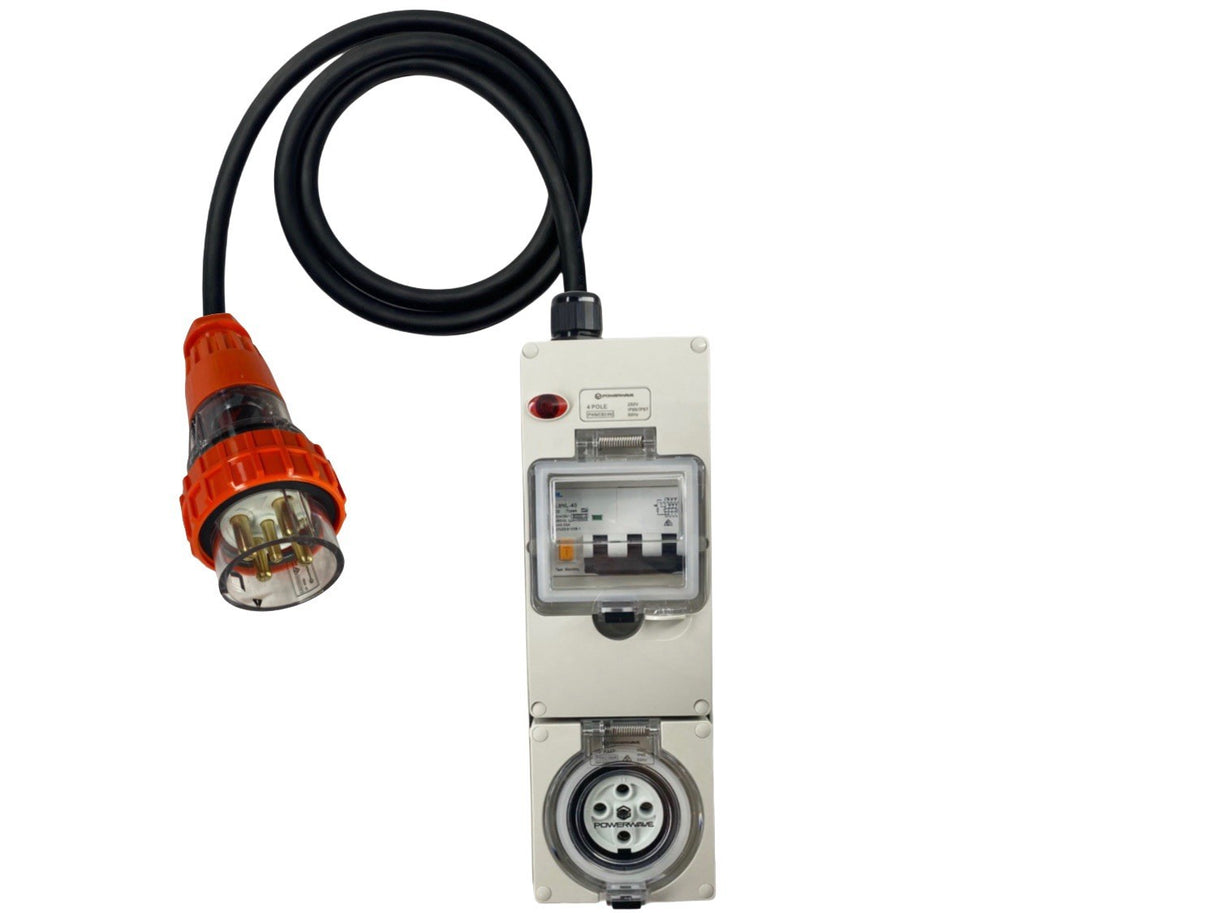 Power Adapter 50 Amp 5 Pin Three Phase to 10 Amp 5 Pin Three Phase outlet