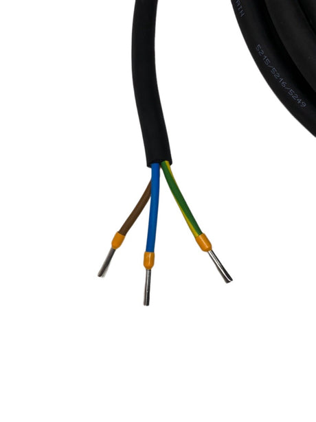 32 Amp 5m appliance Mains Lead, Single Phase, 3 pin, 5mt, Plug and H07 Cable