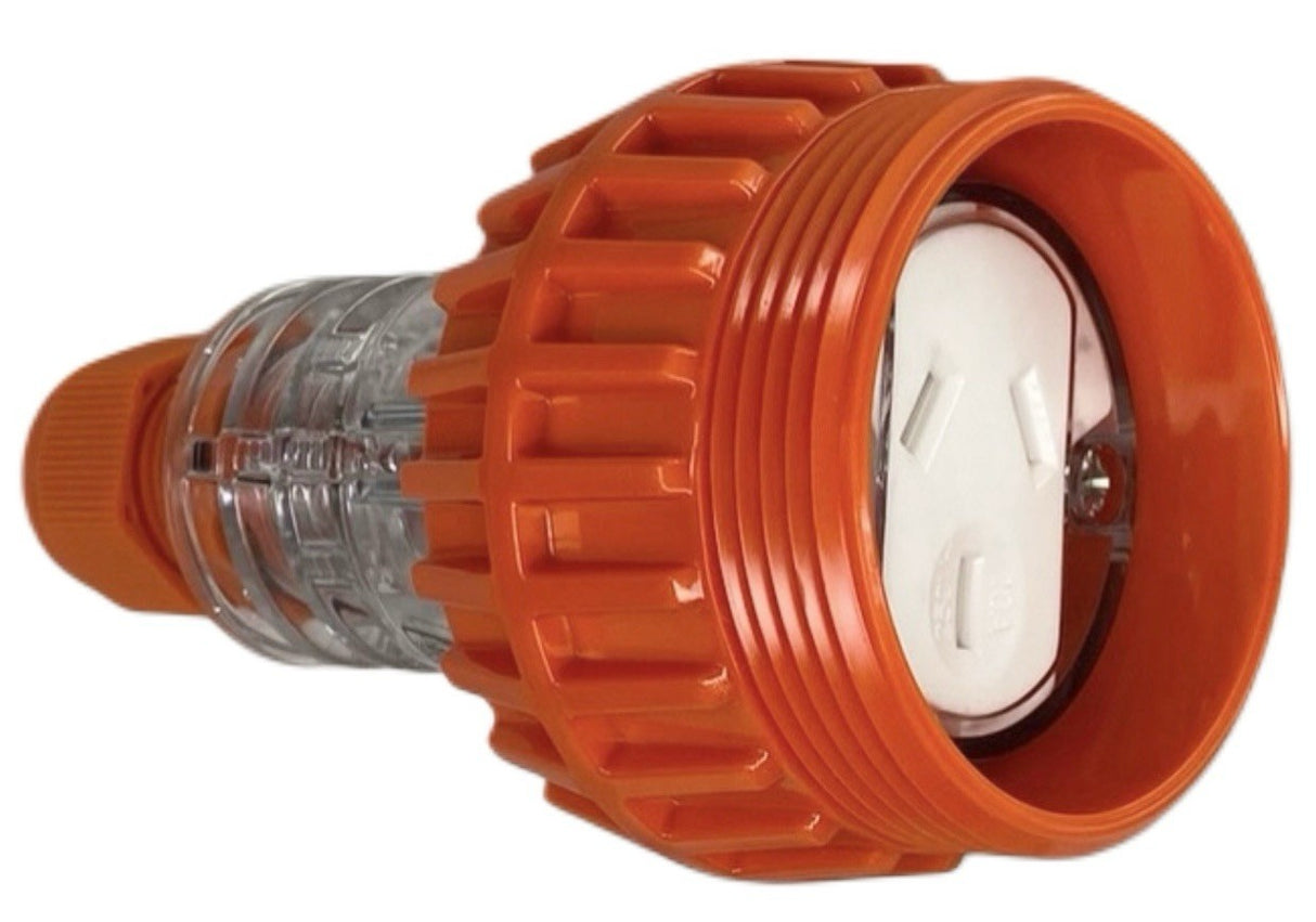 Adapter 10 Amp 5 Pin to 10 Amp Flat 3 pin Single Phase Extension Lead