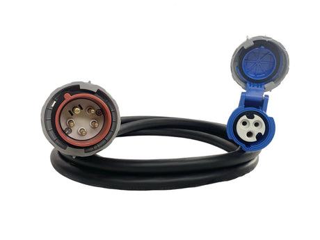 Adapter CEEform 16 Amp 5 Pin to CEEform 16 Amp 3 pin 240V Extension Lead