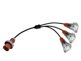 Splitter Lead Adapter CEEform 32 Amp 5 Pin to 3 x 32 Amp 3 Pin Single Phase