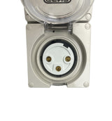 Portable Power board 32 Amp 3 phase 5 pin supply to 1 x 32 Amp 3 Pin RCBO outlet