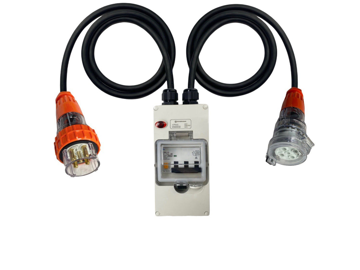 Power Adapter 50 Amp 5 Pin Three Phase to 32 Amp 5 pin Three Phase Socket