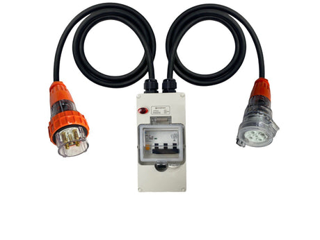 Power Adapter 50 Amp 5 Pin Three Phase to 32 Amp 5 pin Three Phase Socket