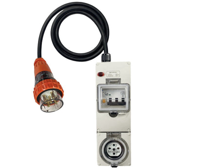 Power Adapter 32 Amp 5 Pin Three Phase to 20 Amp 5 Pin Three Phase outlet