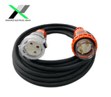 20 Amp 5m Extension Lead, Single Phase, 3 pin, 240V 20A Heavy Duty Cable 1Ph