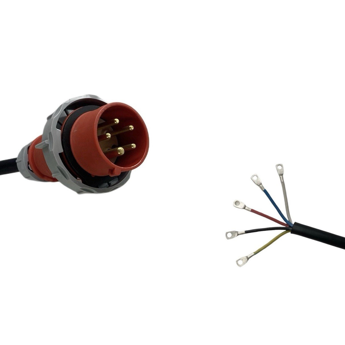 Appliance Lead CEEform 16 Amp 5 Pin Three Phase Plug with Bootlace Pin ...