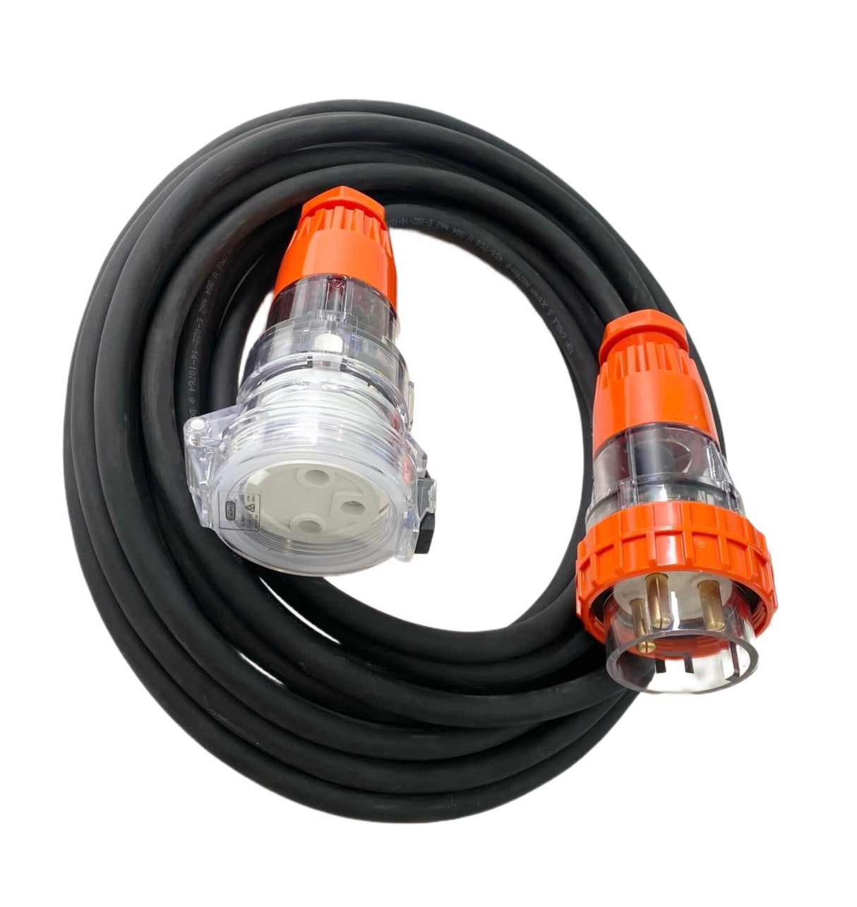 20 Amp 2m Extension Lead, Single Phase, 3 pin, 240V 20A Heavy Duty Cable 1Ph
