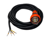 20 Amp 5m appliance Mains Lead, 3 Phase, 4 pin, 415V, 5mt, Plug and H07 Cable