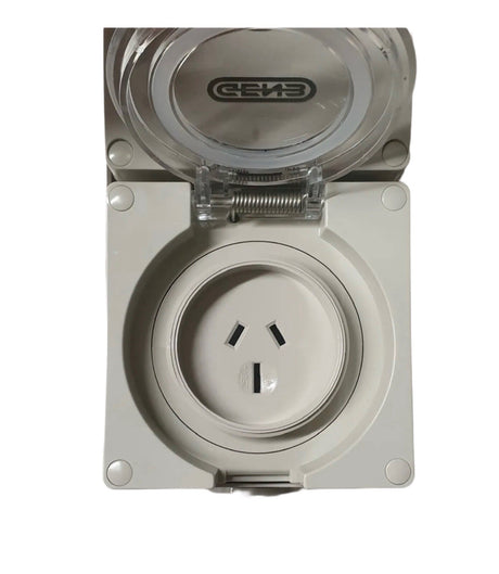 Portable Power board 32 Amp 3 phase 5 pin supply to 1 x 240v 15 Amp RCBO outlet