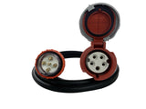 Adapter 32 Amp 5 Pin to CEEform 32 Amp 5 pin Three Phase Extension Lead